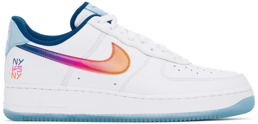 Nike Air Force 1 '07 Premium "ny Vs. Ny 2024'" Sneakers In White/multi-color-aq