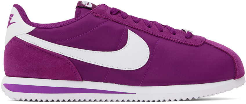 Nike Purple Cortez Sneakers In Viotech/white-white