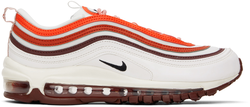 Shop Nike White & Red Air Max 97 Sneakers In Summit White/black-d