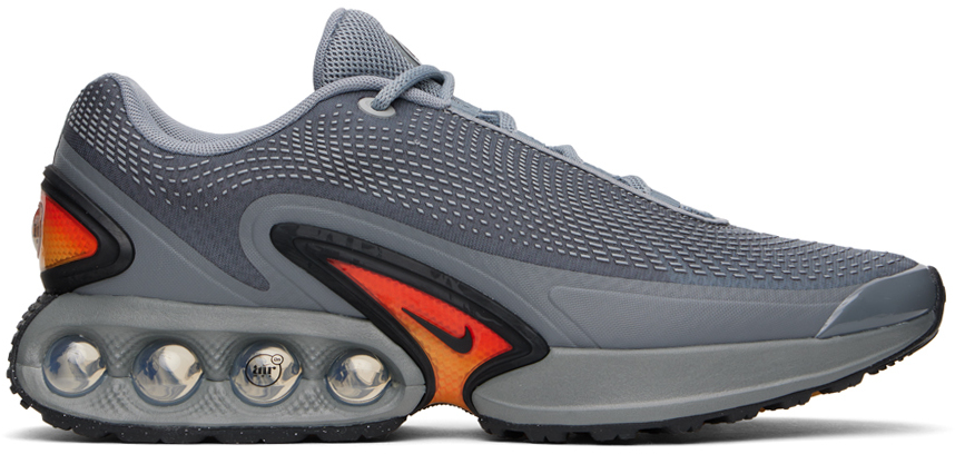 Shop Nike Gray Air Max Dn Sneakers In Particle Grey/black-
