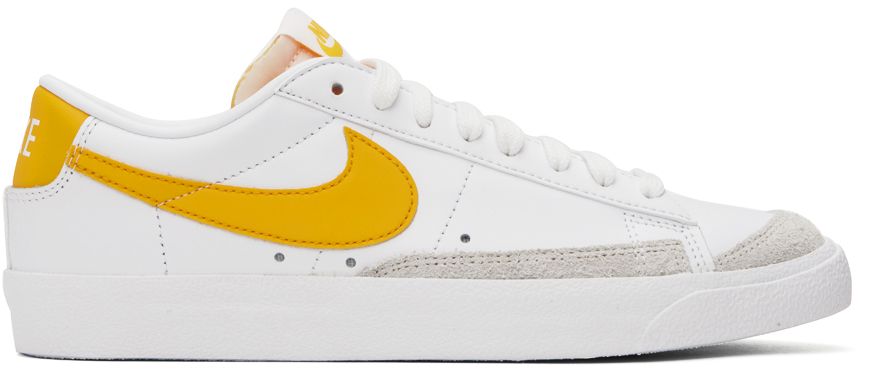 Nike White & Yellow Low '77 Vintage Sneakers In White/university Gol