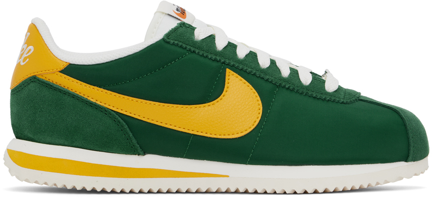 Green Yellow Cortez Sneakers by Nike on Sale