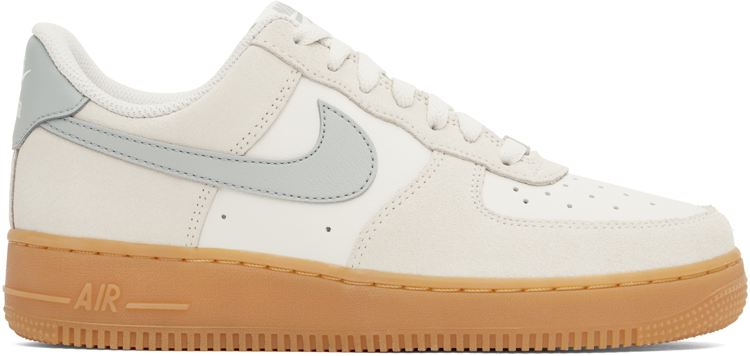 Nike Men's Air Force 1 '07 Lv8 Shoes In Phantom/gum Yellow/summit White/light Smoke Grey In Phantom/lt Smoke Gre
