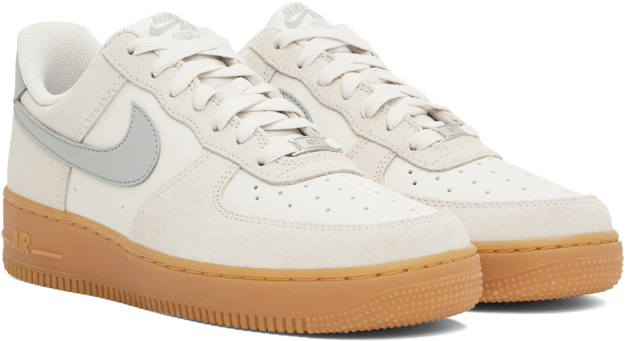 Nike Men's Air Force 1 '07 Lv8 Shoes In Phantom/gum Yellow/summit White/light Smoke Grey In Phantom/lt Smoke Gre