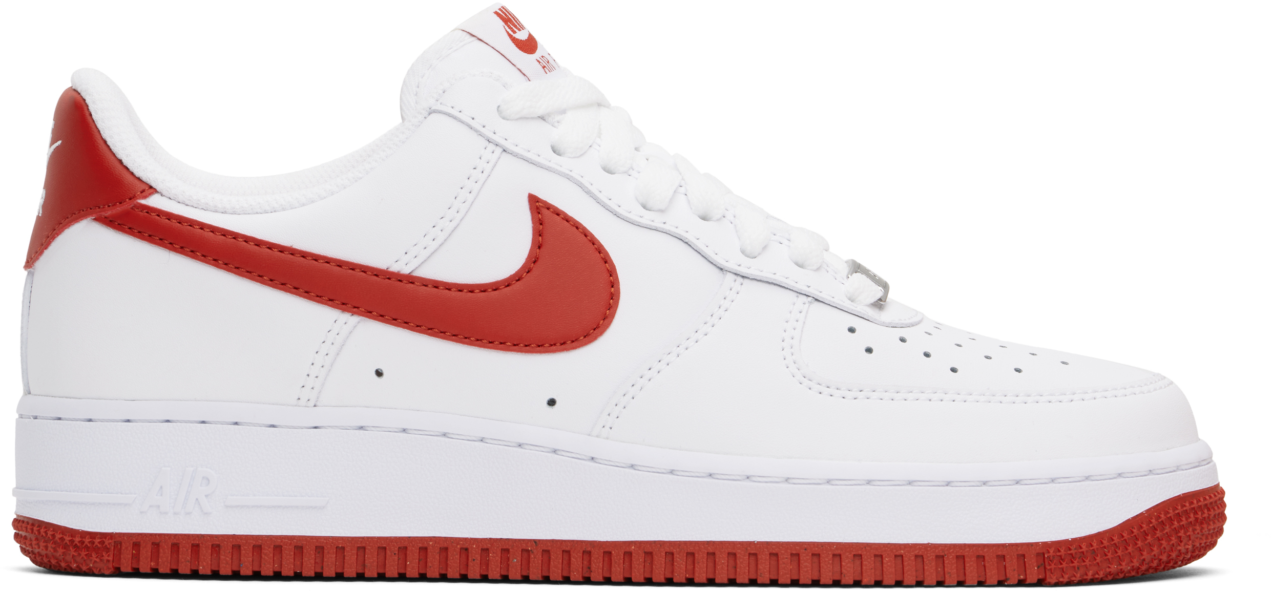 White Red Air Force 1 07 Sneakers by Nike on Sale