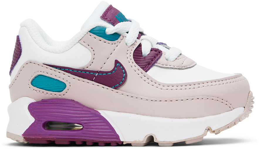 Baby Purple White Air Max 90 LTR Sneakers by Nike on Sale