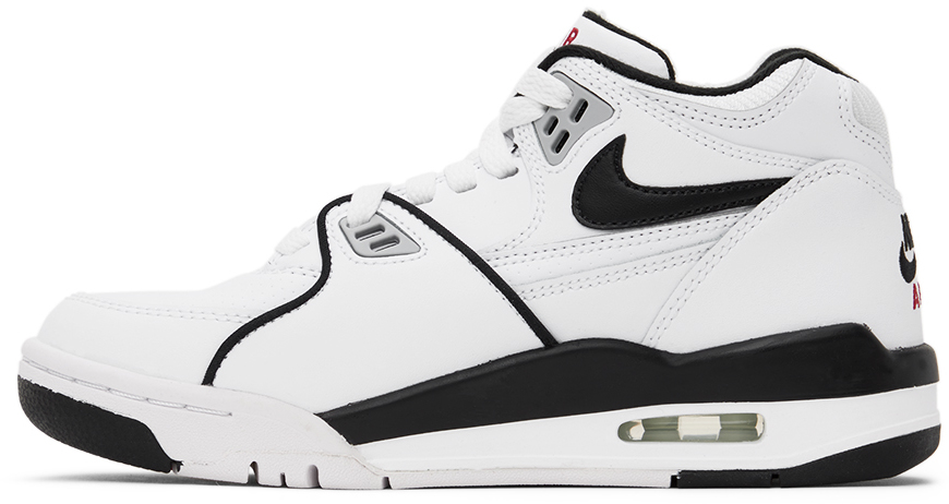 Nike Kids White & Black Air Flight 89 Big Kids Sneakers In White/black