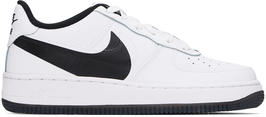 Nike Kids White Air Force 1 Lv8 4 Big Kids Sneakers In White/white