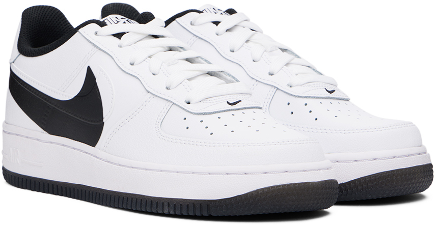 Nike Kids White Air Force 1 Lv8 4 Big Kids Sneakers In White/white