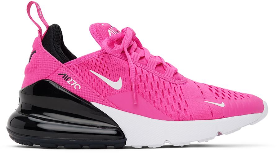 Shop Nike Kids Pink Air Max 270 Big Kids Sneakers In Laser Fuchsia