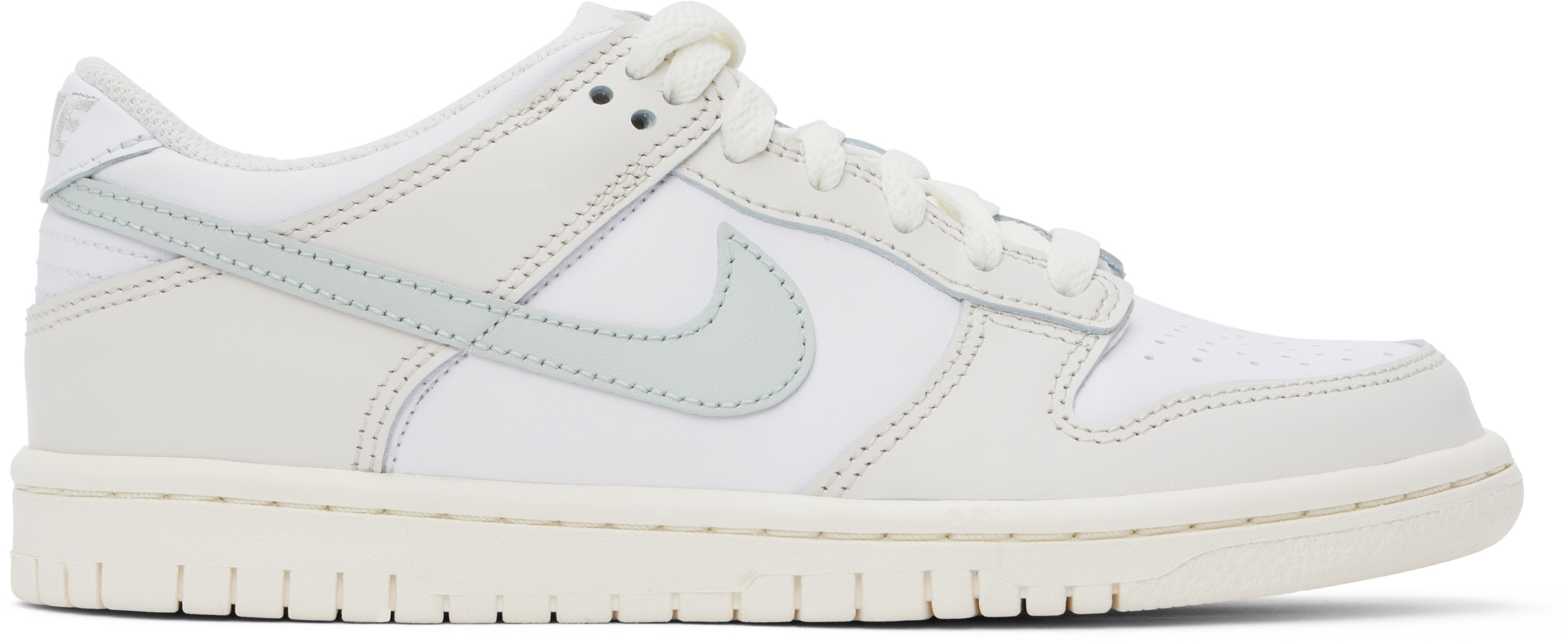 Nike Grade School Dunk Low White Light Silver Phantom