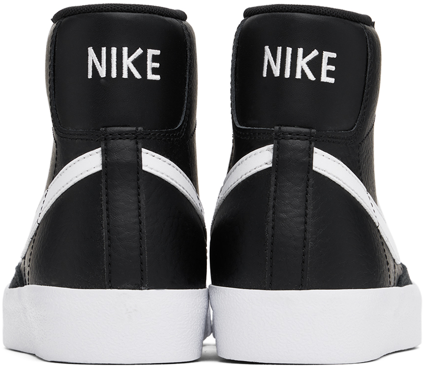 Nike Big Kids Black Blazer Mid '77 Sneakers In 002 Black/white-whit