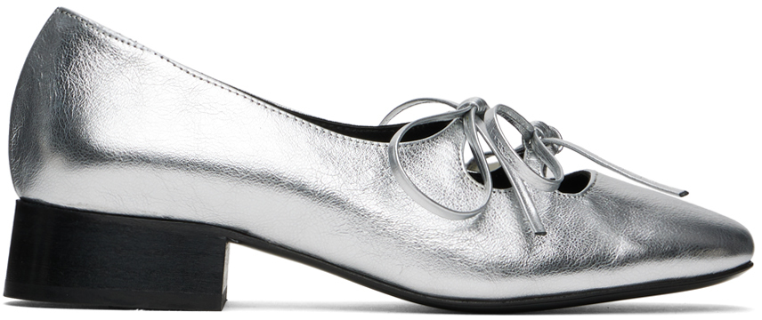 Silver Isabel Ballerina Flats