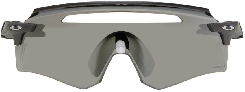 Shop Oakley Gray Encoder Squared Sunglasses In 941202