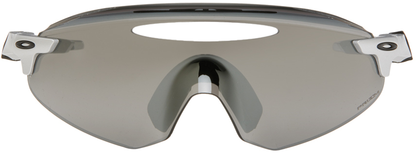 Shop Oakley Silver Encoder Ellipse Sunglasses In 940702