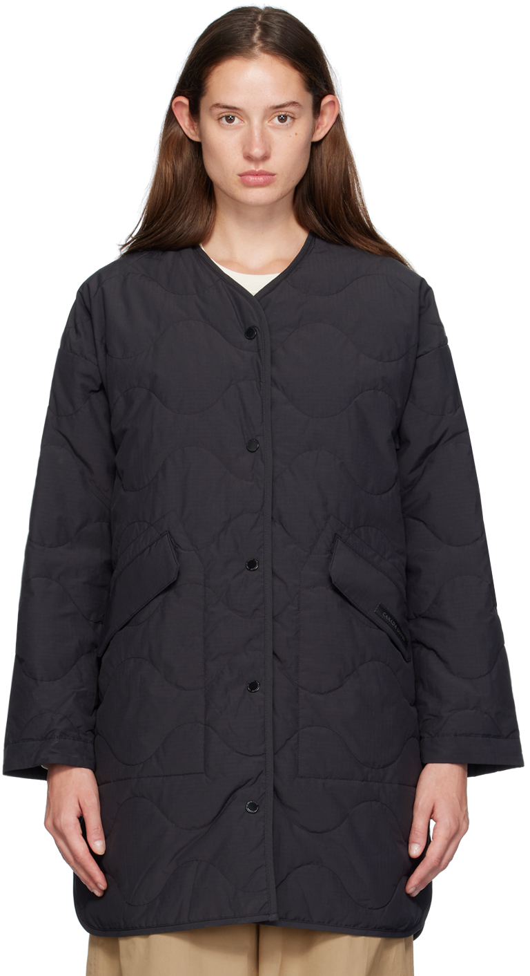 Shop Canada Goose Black 'black Label' Elgin Liner Reversible Down Coat In 61 Black