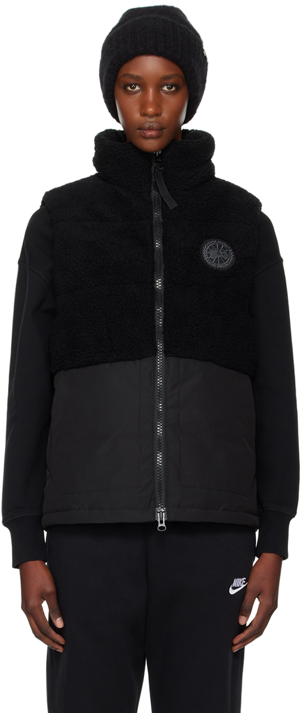 Shop Canada Goose Black 'black Label' Elora Down Vest In 61 Black