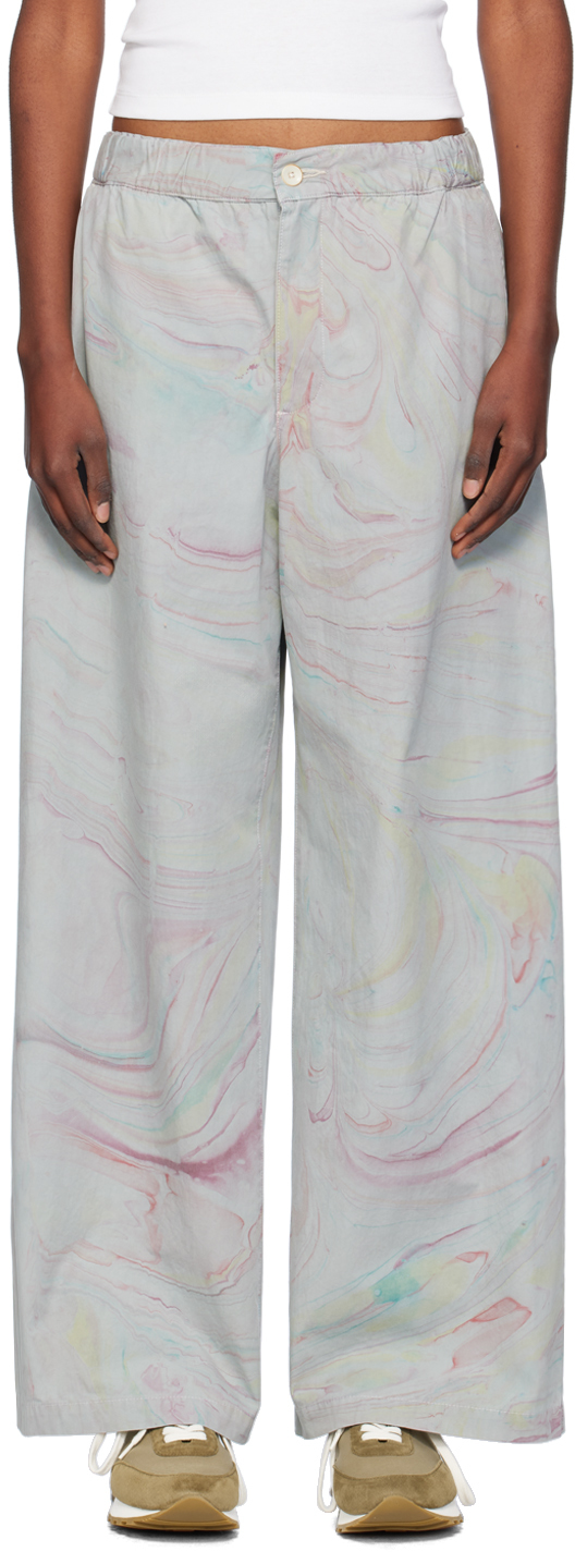 Gray Marble Gabber Trousers