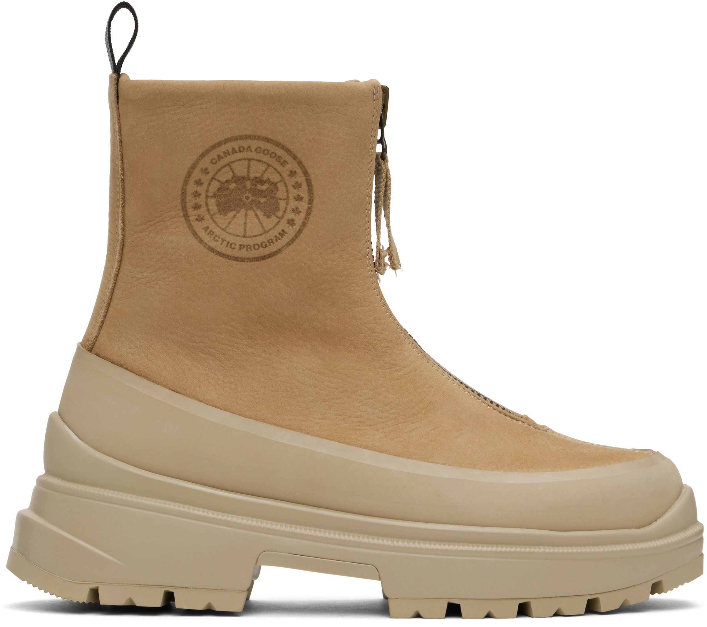 Canada Goose Tan Kya Zip-up Boots In 07 Tan