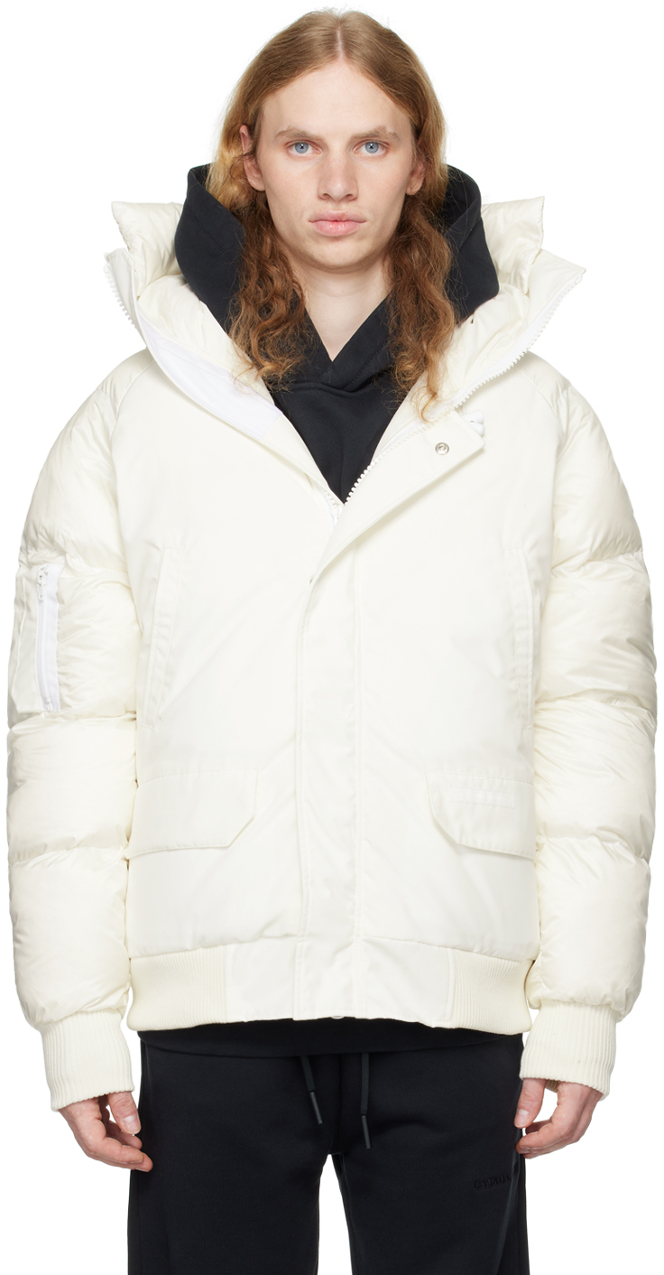 Shop Canada Goose White 'paradigm' Chilliwack Bomber Down Jacket In N.star Wh