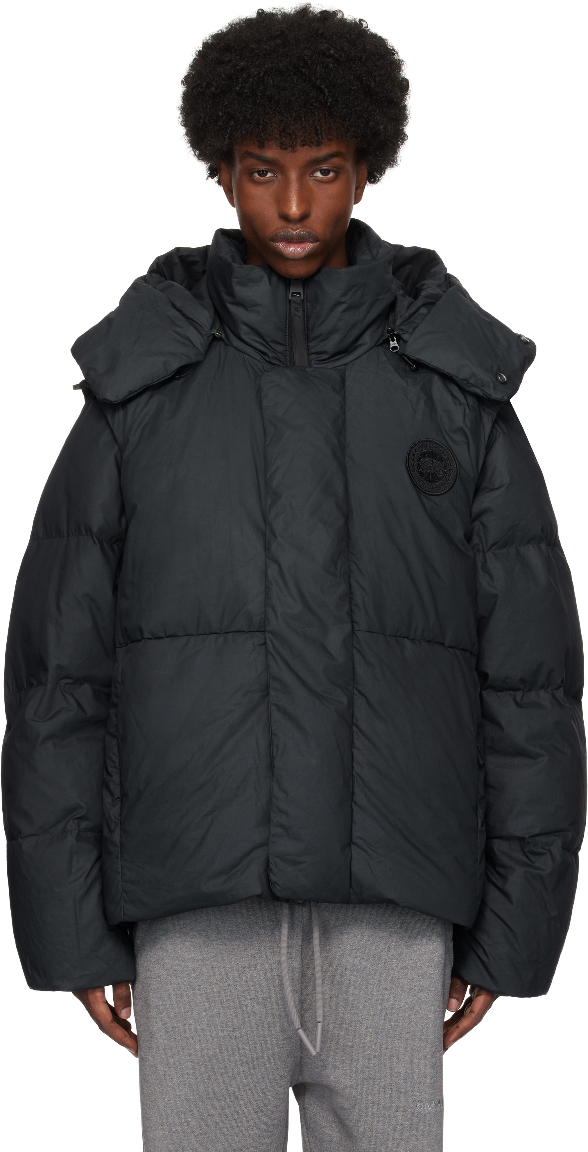 Canada Goose Black Umba Down Coat In Black - Noir