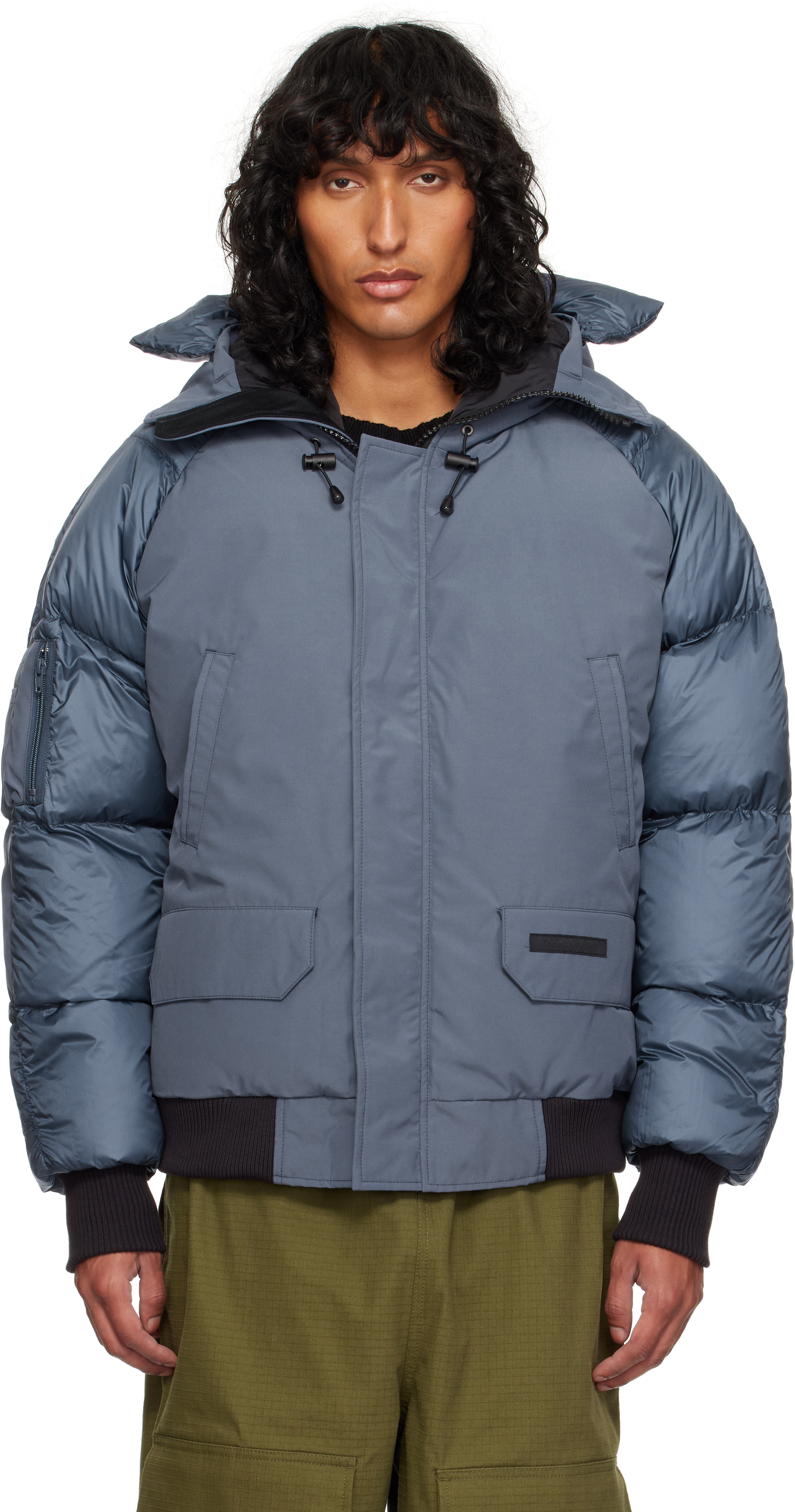 Blue 'Black Label' Paradigm Chilliwack Bomber Down Jacket