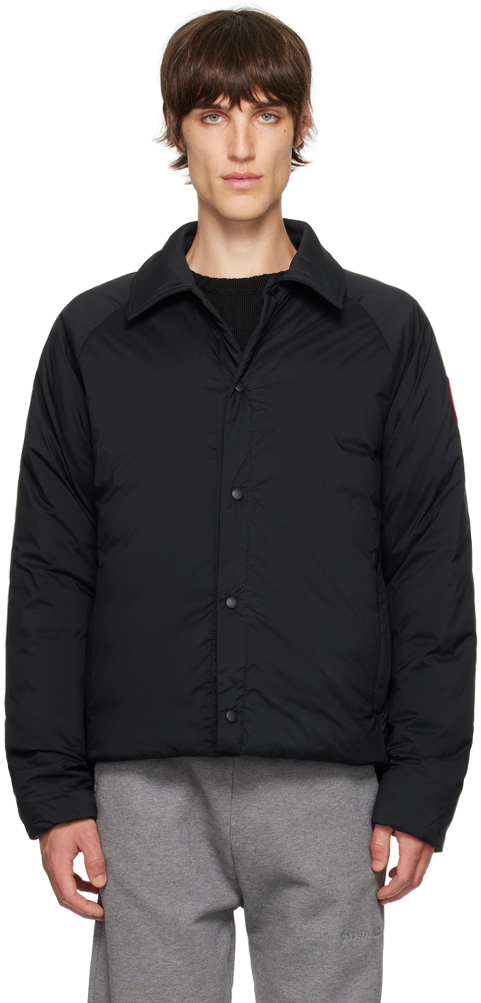 Canada Goose: Black Lodge Coach Down Jacket | SSENSE
