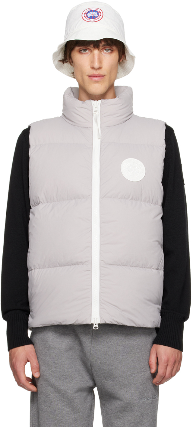 Canada Goose: Gray Lawrence Down Vest | SSENSE Canada