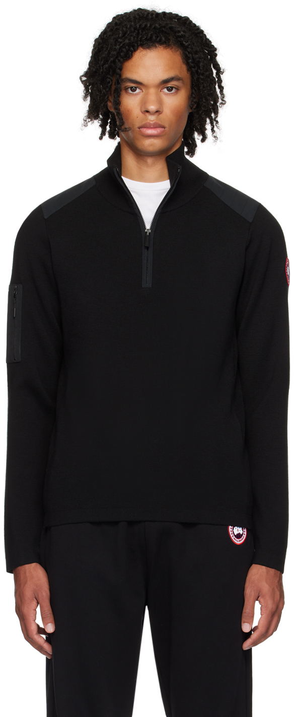 Shop Canada Goose Black Stormont Sweater In Black - Noir