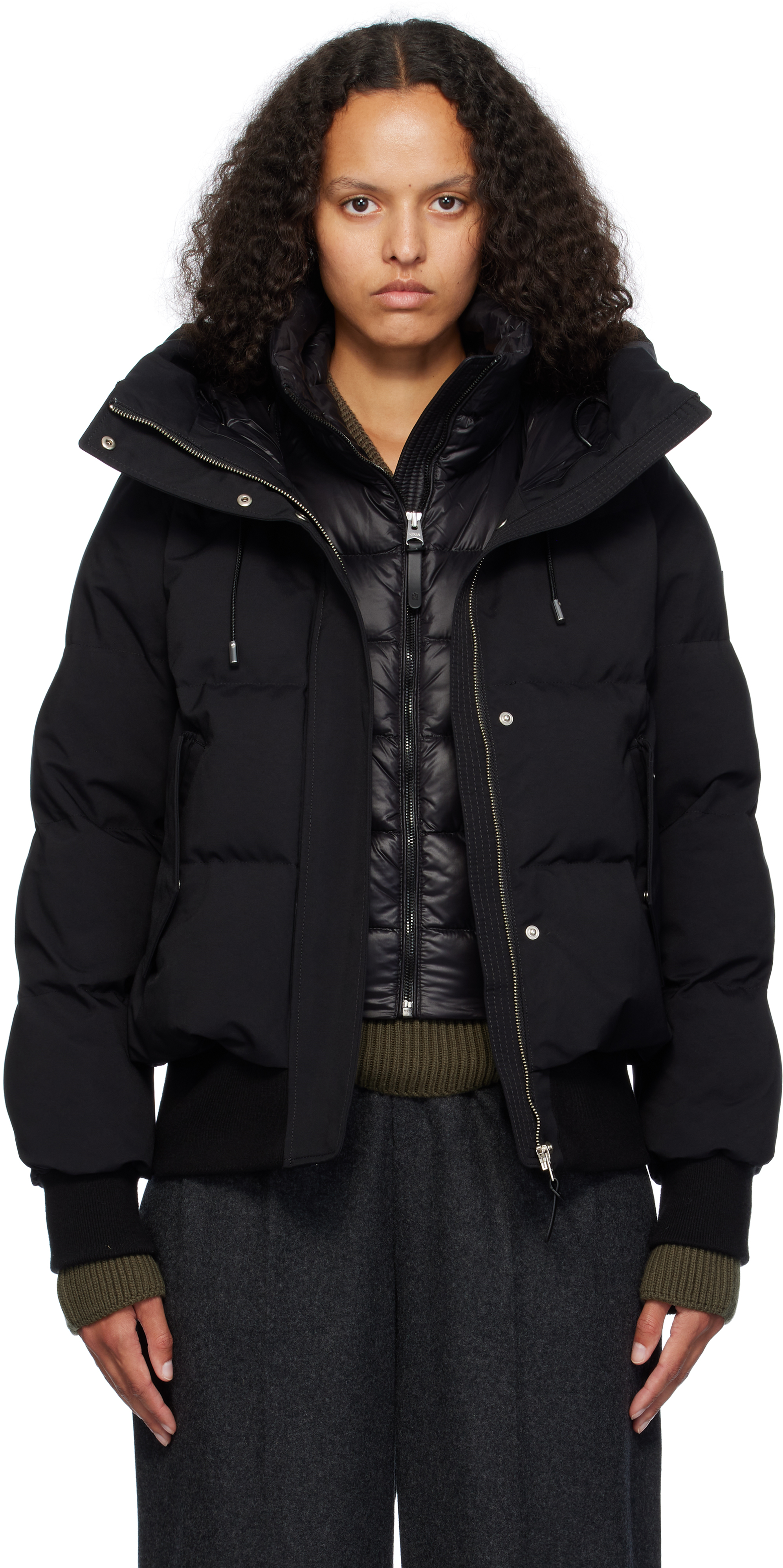 Black Nefi NFZ Down Jacket by MACKAGE on Sale