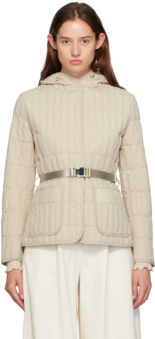 Shop Mackage Beige Raja Down Jacket In C0281 Trench