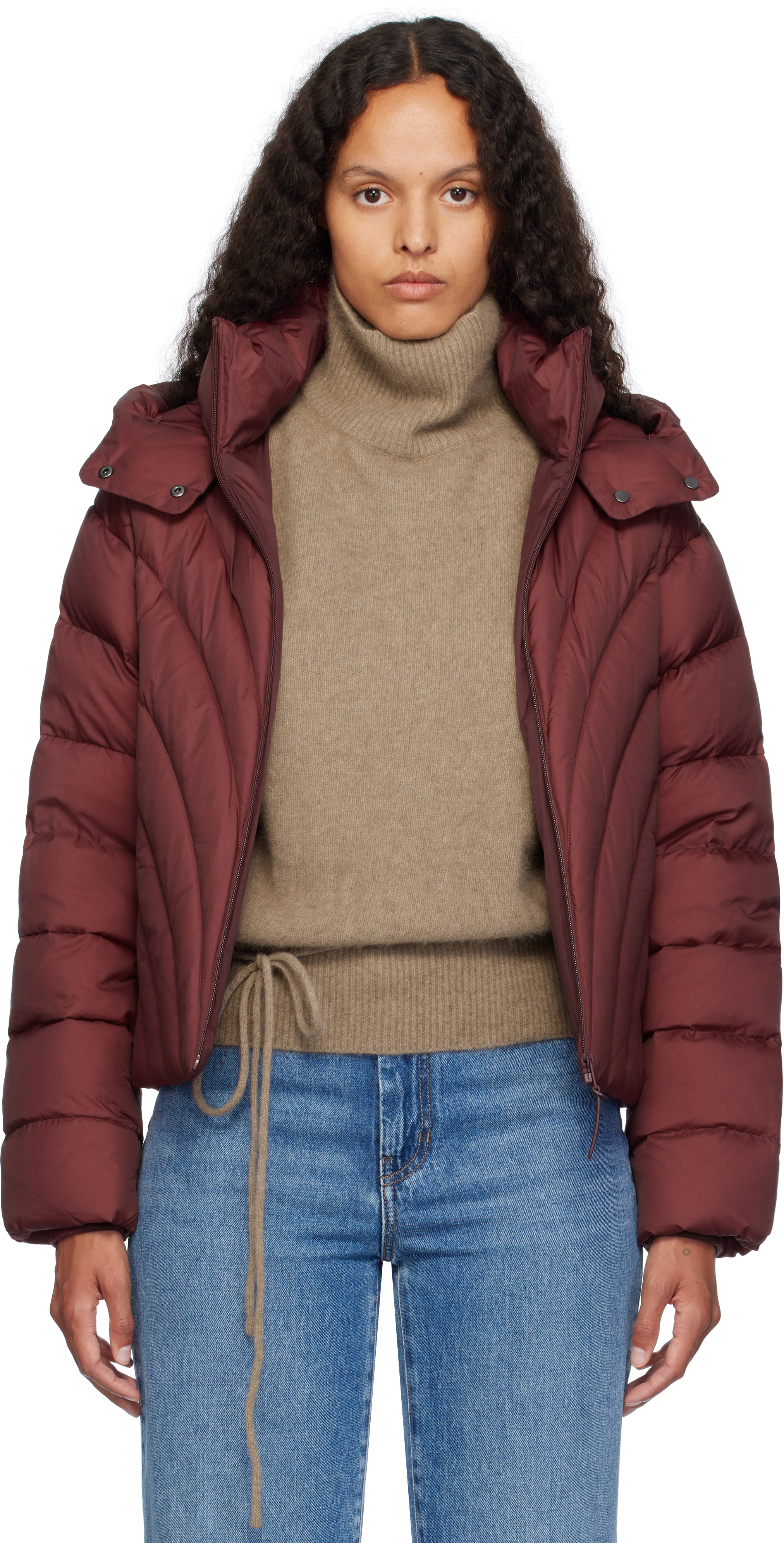 Shop Mackage Burgundy Hope Down Jacket In Garnet A