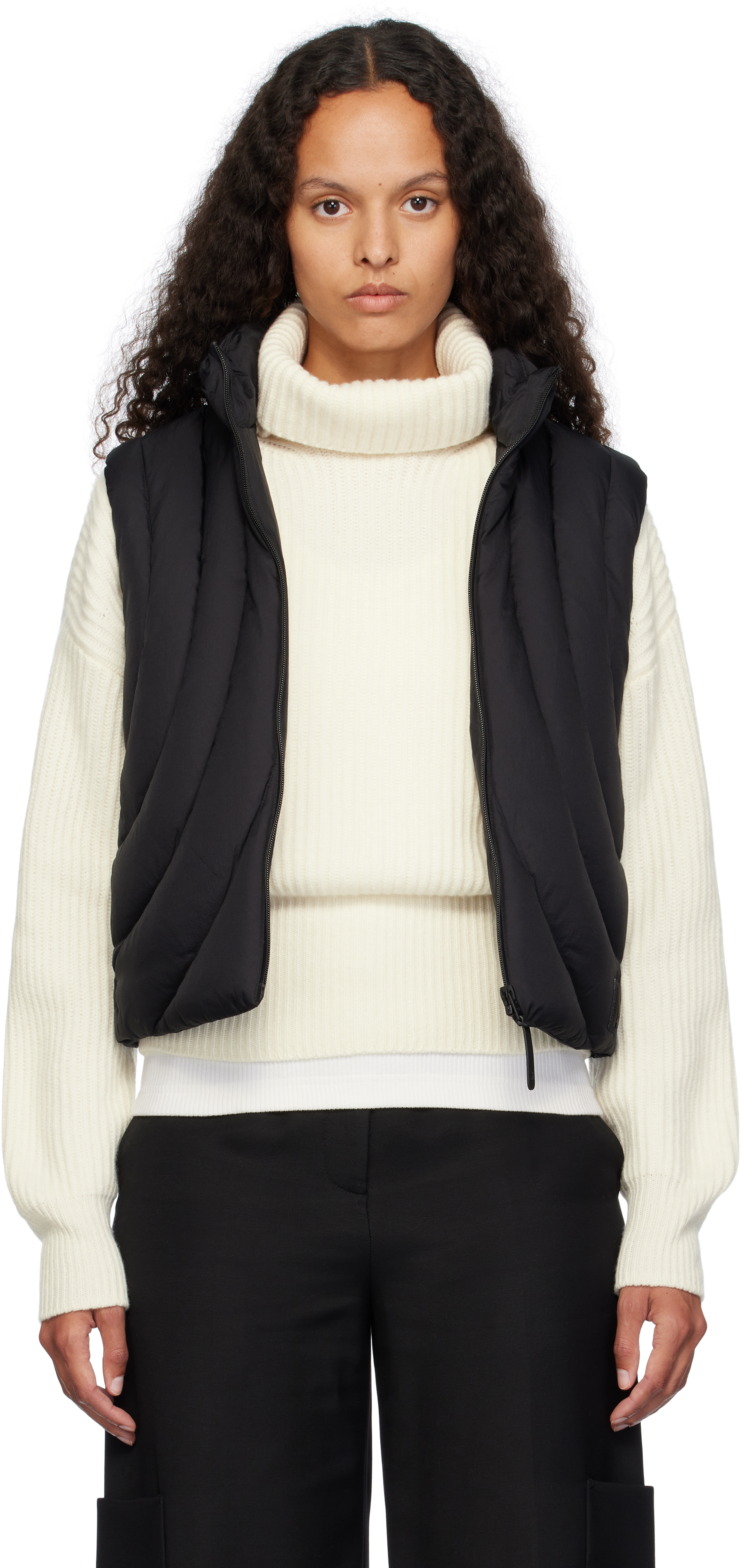 Mackage Black Adana Down Vest In C0001 Black