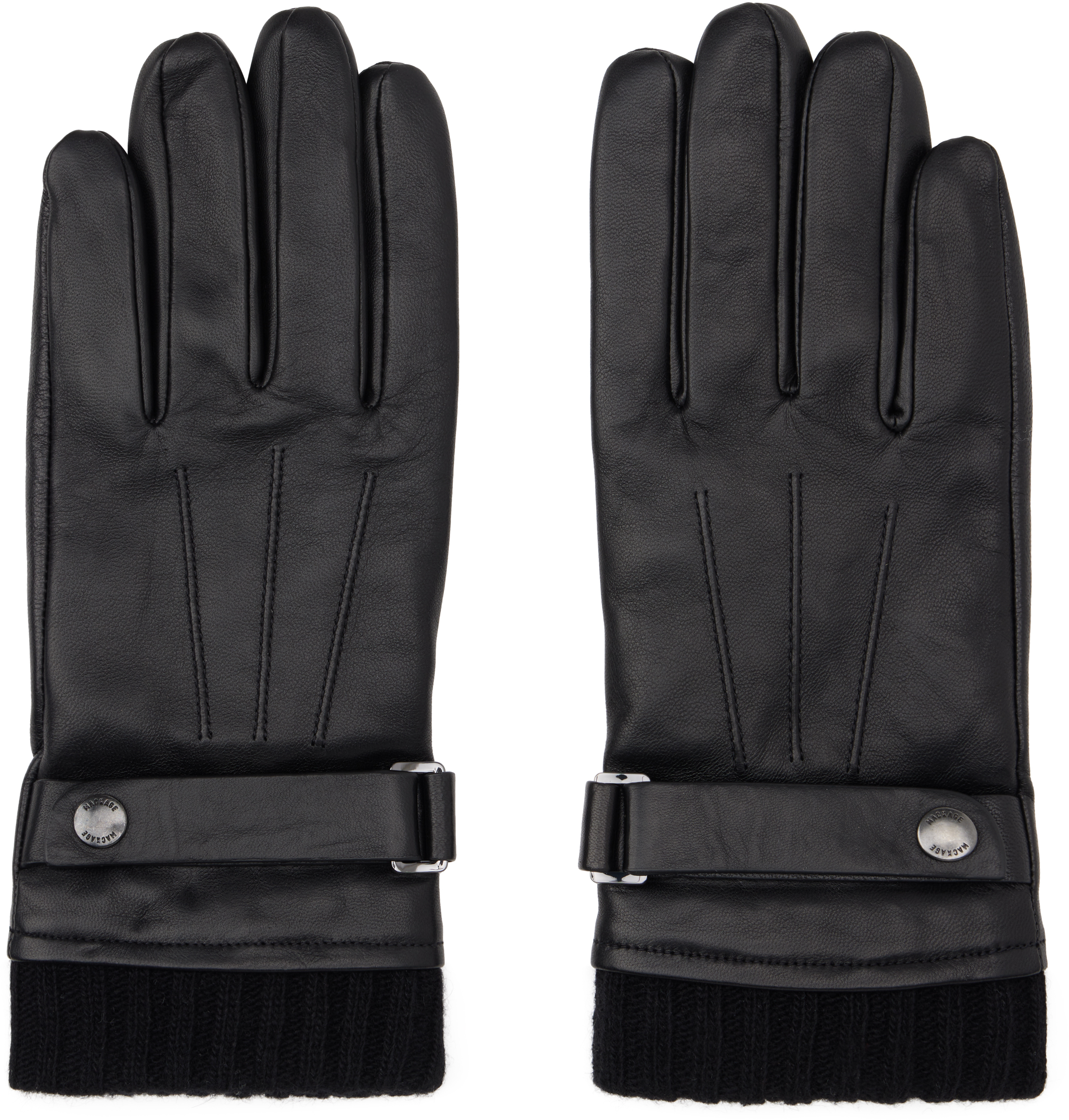 Shop Mackage Black Reeve Gloves In Black C0001