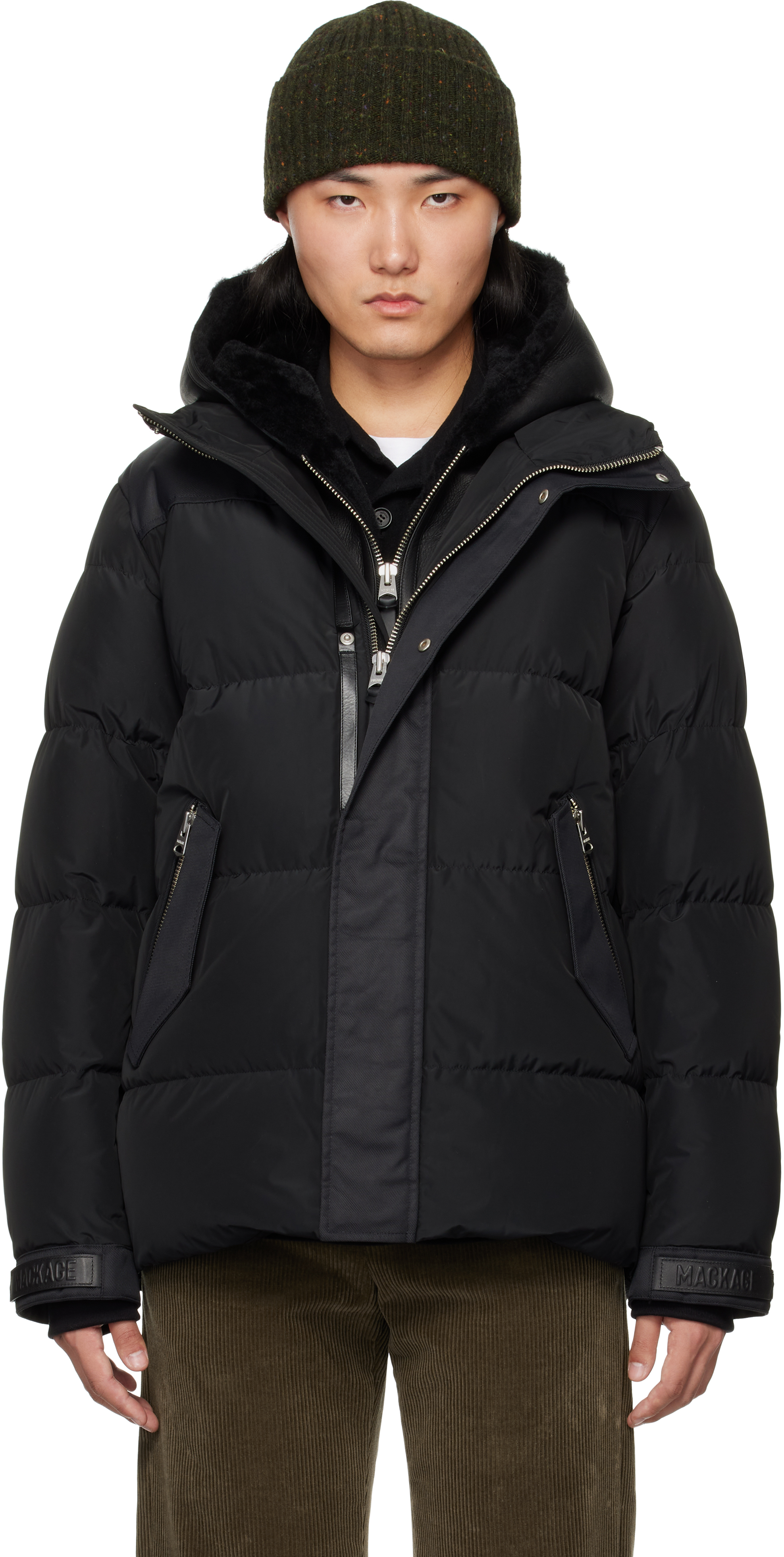 Black Riley Classic Down Jacket