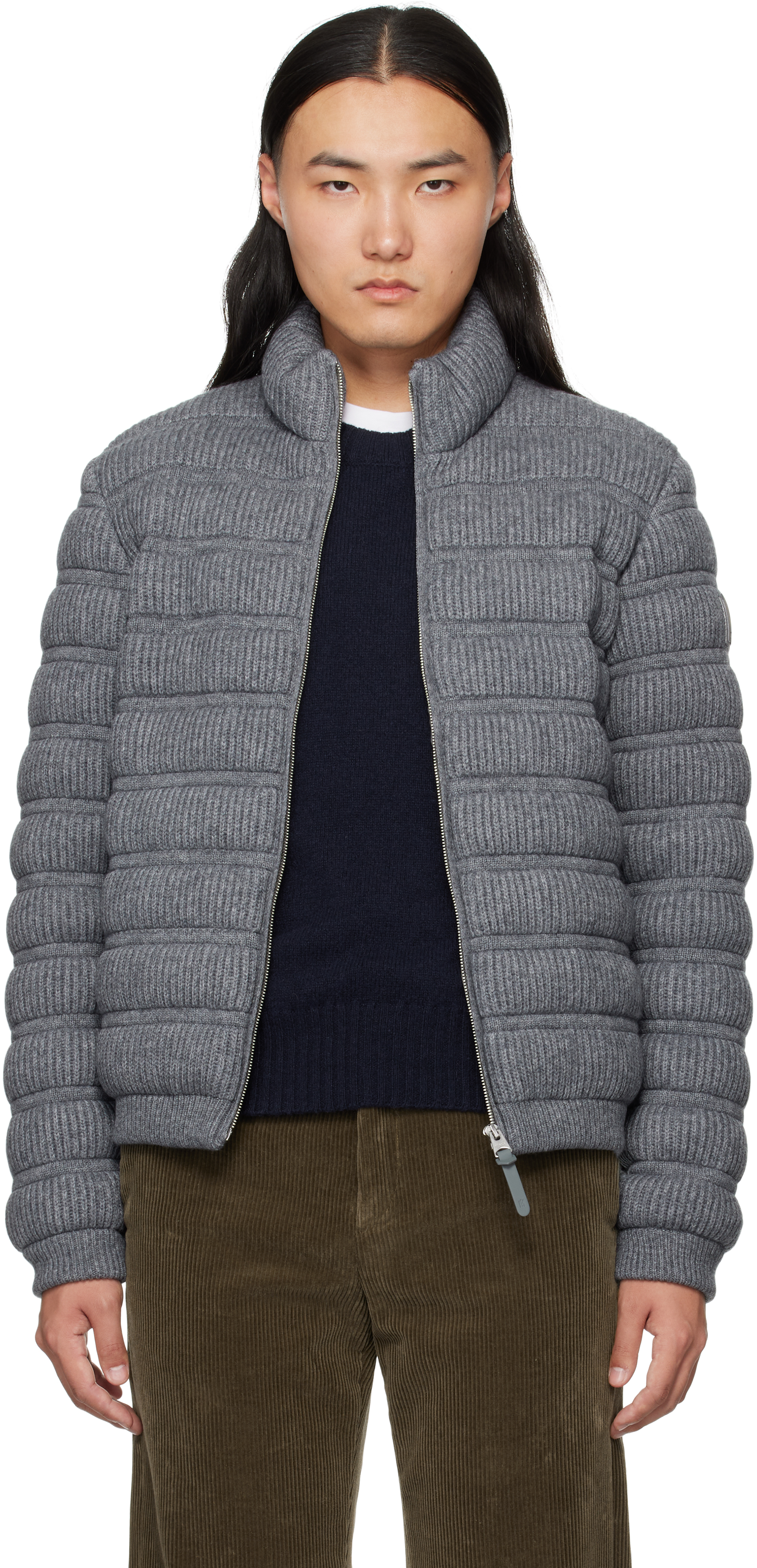 Gray Christopher Cashmere Light Down Jacket