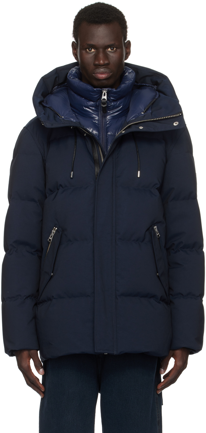 MACKAGE Navy Graydon Down Jacket SSENSE Canada