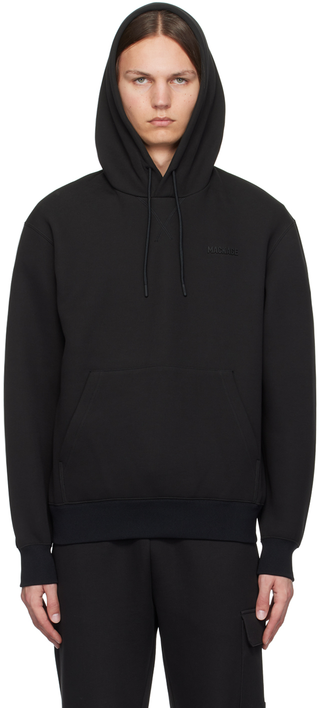 MACKAGE: Black Krystian Hoodie | SSENSE