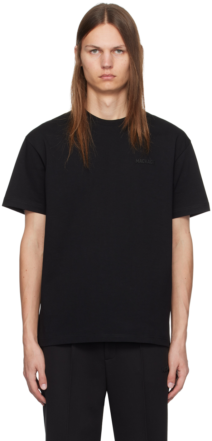 MACKAGE BLACK TEE-R T-SHIRT 