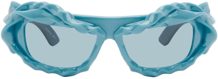 Blue Twisted Sunglasses