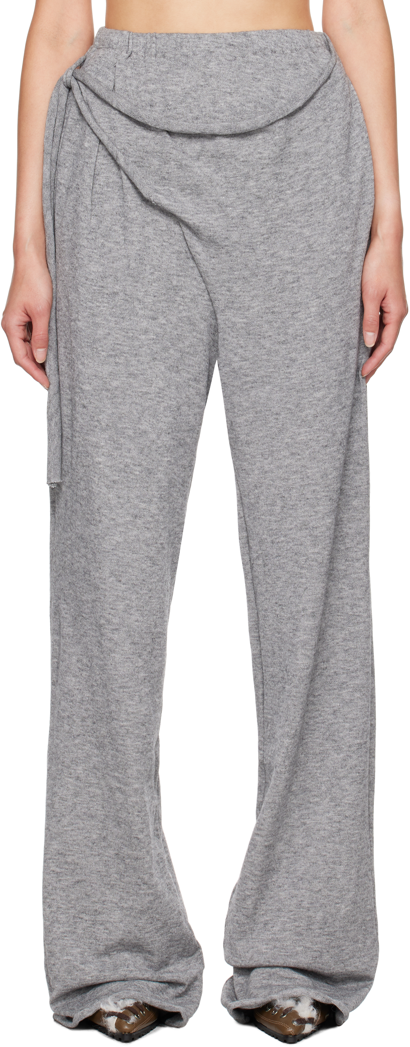 Gray Knit Lounge Pants