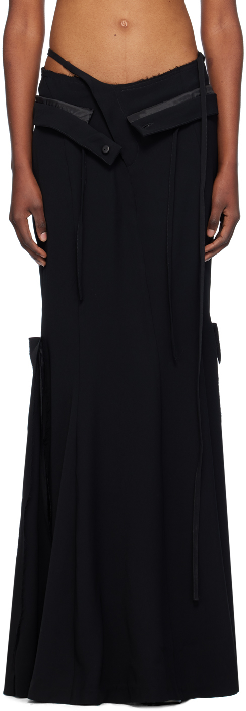 Black Mermaid Suit Maxi Skirt