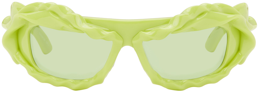 Green Twisted Sunglasses