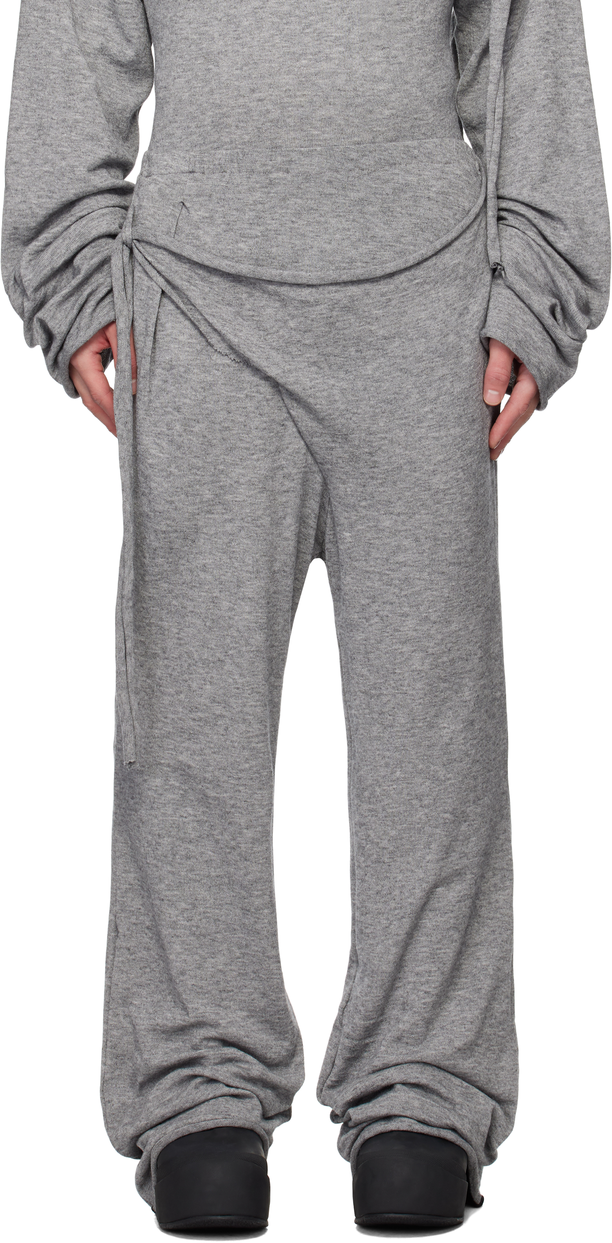 Gray Knit Lounge Pants