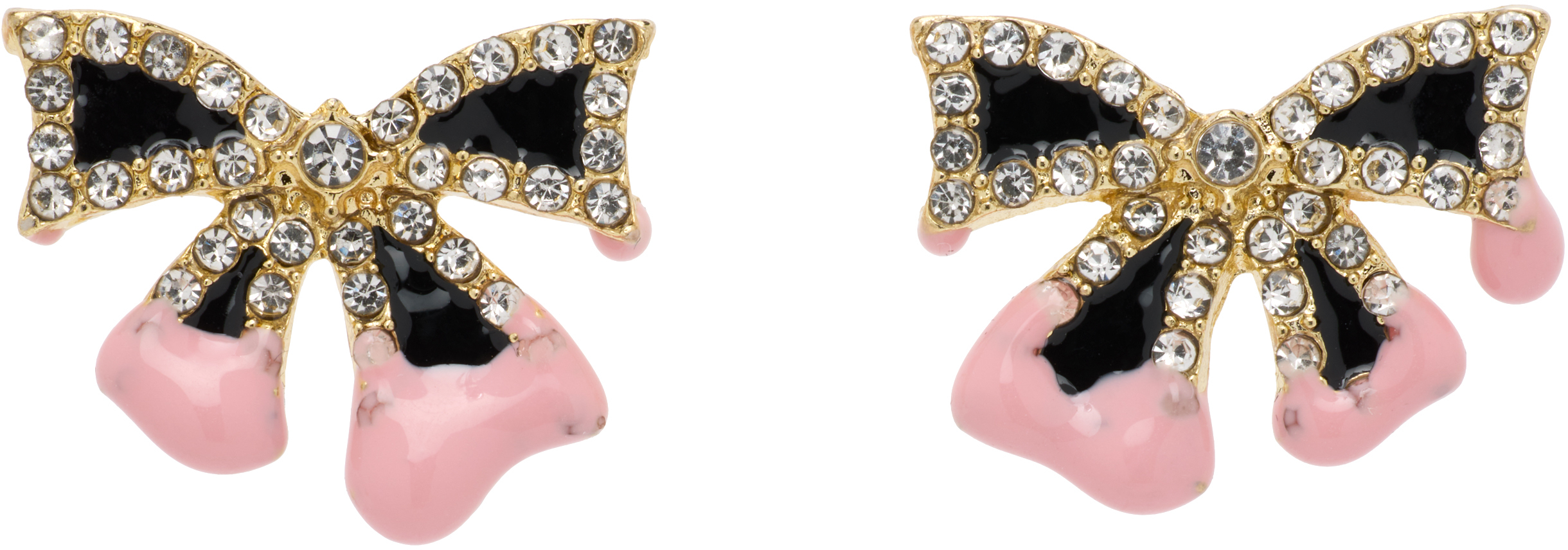 ottolinger gold bow earrings