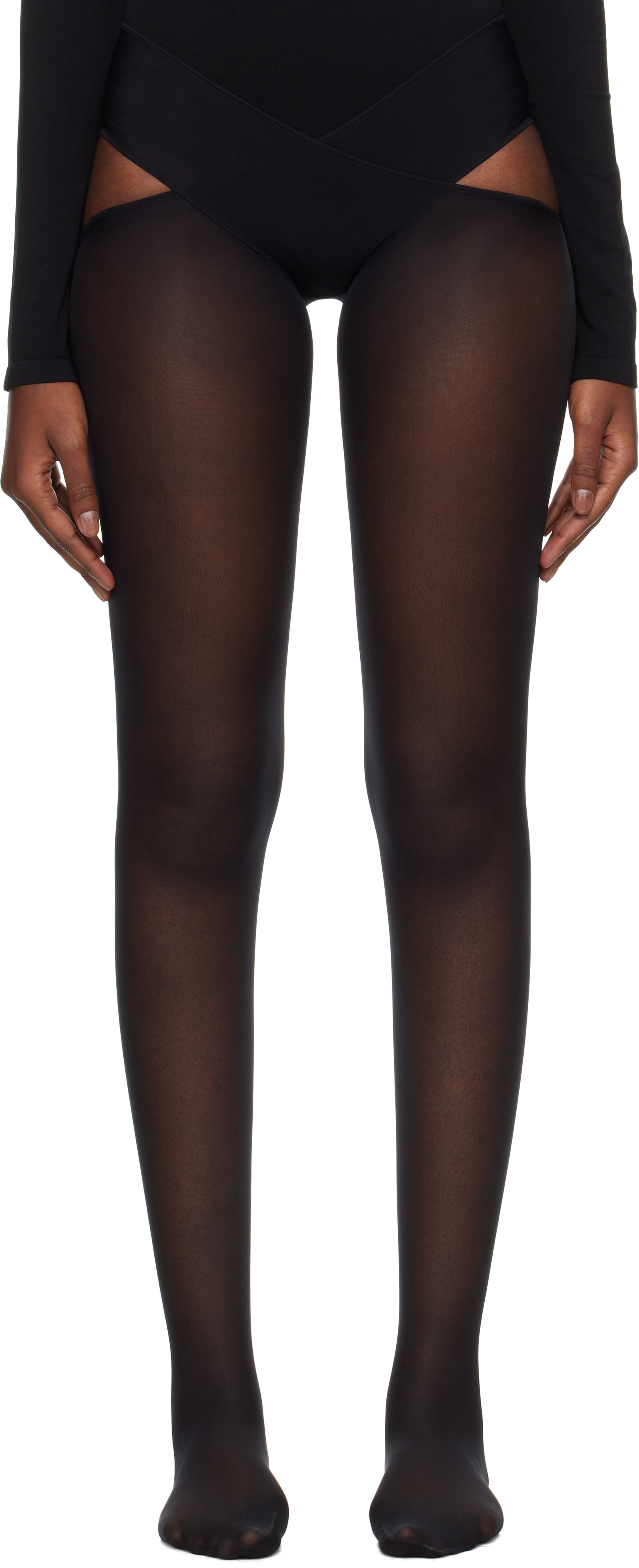 Black Individual 12 Stay-Hip Tights