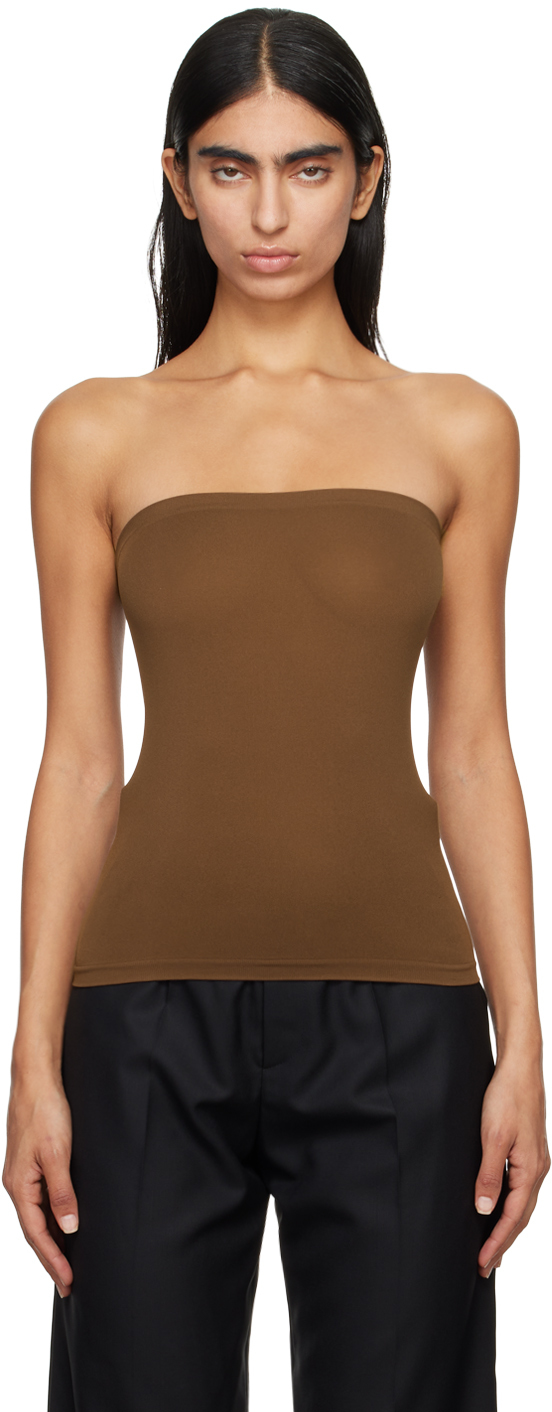 Brown Fatal Tube Top