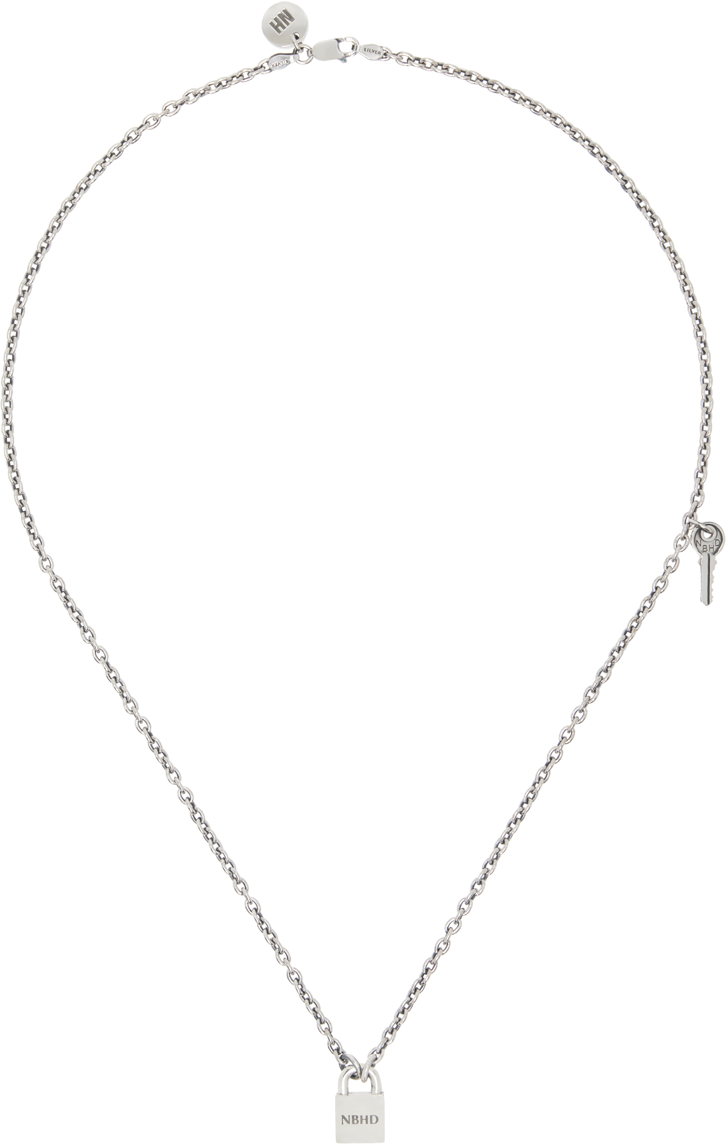 Shop Neighborhood Silver Padlock Necklace