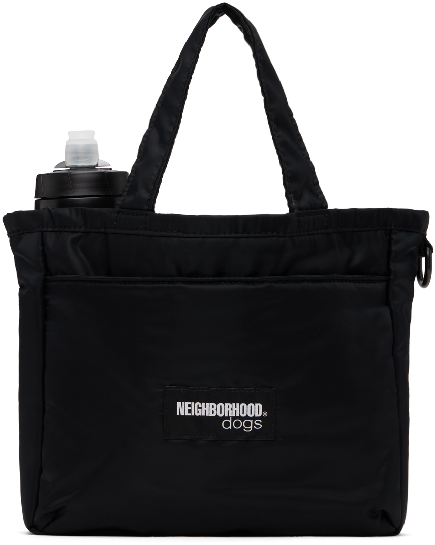 Black 'NEIGHBORHOOD dogs' Dog Walking Tote