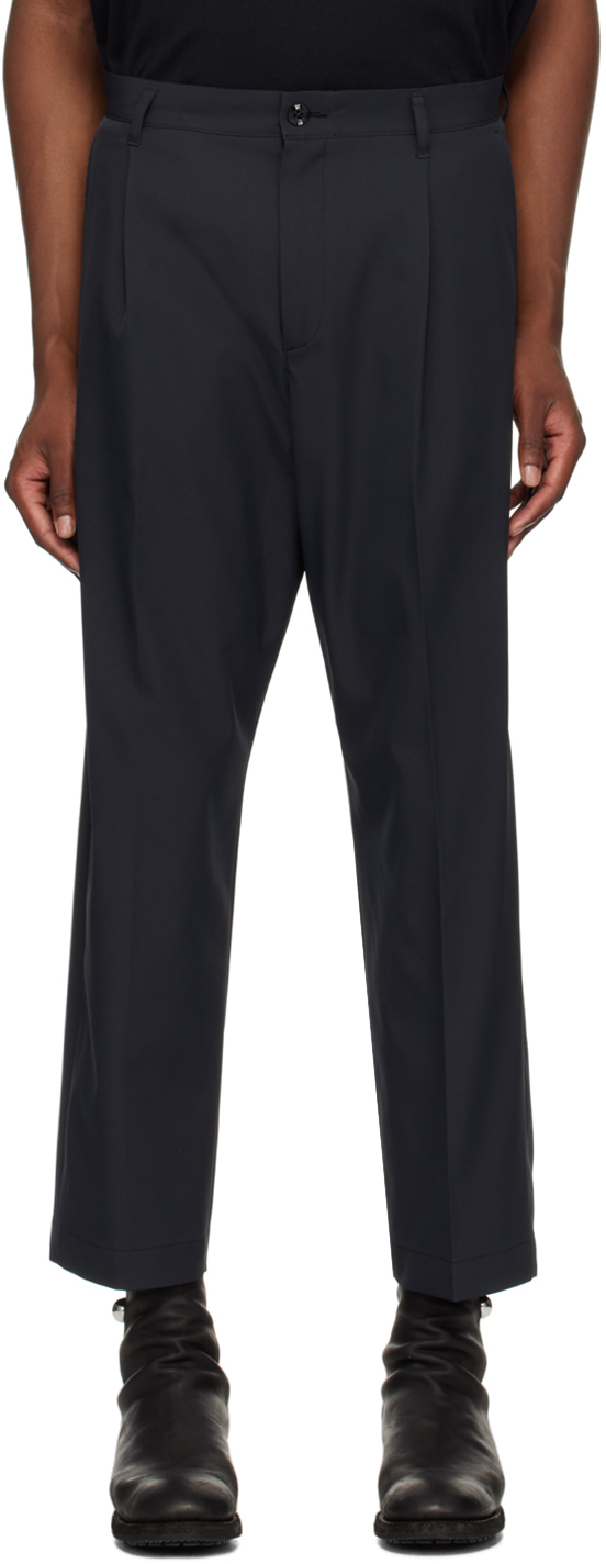 Shop Neighborhood Black Tuck Trousers